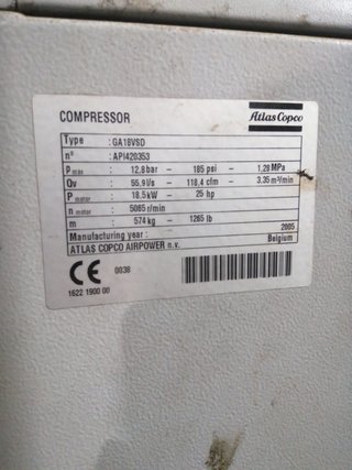 Compresor atlas copco