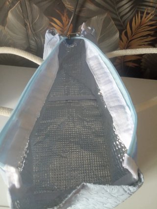 Bolso/nevera acolchado azul claro