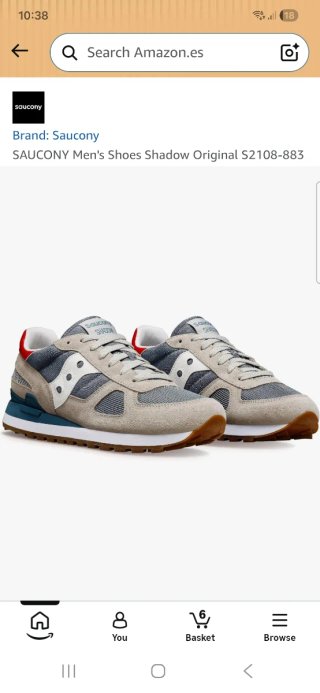 Zapatillas Saucony Shadow Beige/Gris Talla 42.5
