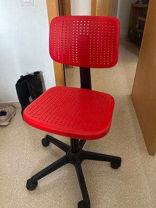 Silla de Oficina Ikea Roja