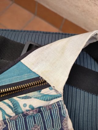 Riñoneras de tela con estampado