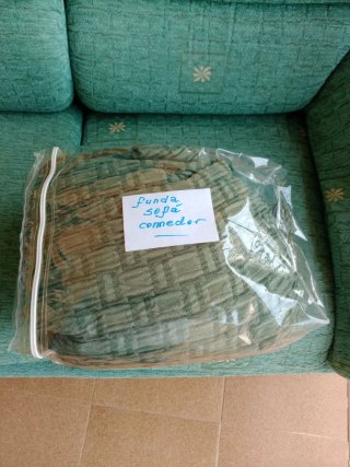 Sofá cama tela verde