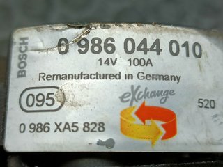 ALTERNADOR OPEL ASTRA G COUPE Z22SE 0986044010