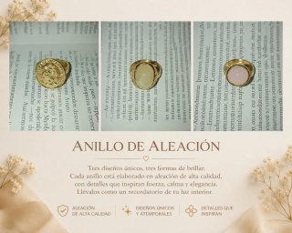 Anillos de Aleación Dorados y Rosados