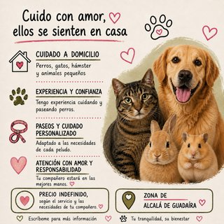 Cuidador de mascotas a domicilio
