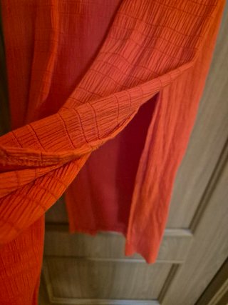 Vestido Desigual Rojo Largo
