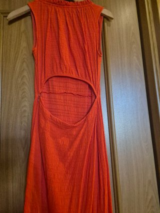Vestido Desigual Rojo Largo