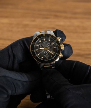 Tissot Seastar 1000 Chronograph Gris Bicolor