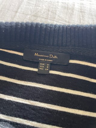 Jersey Massimo Dutti rayas azul oscuro