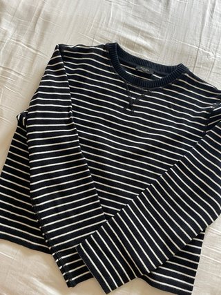 Jersey Massimo Dutti rayas azul oscuro