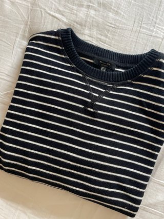 Jersey Massimo Dutti rayas azul oscuro
