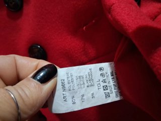 Cappottino rosso donna