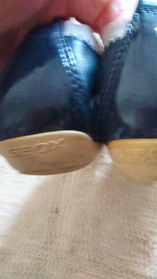 Ballerine donna blu in pelle