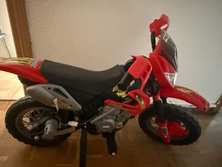 Moto Enduro Infantil Roja y Negra