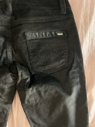 Pantalones de pana negros Mango