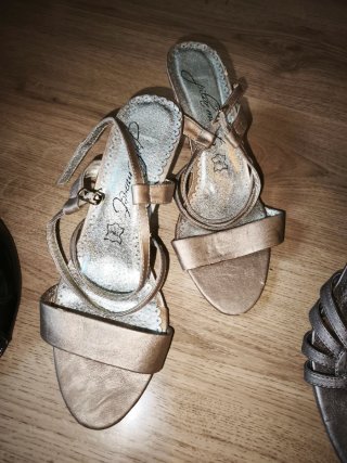 Lote 3 sandalias tacón vestir talla 39