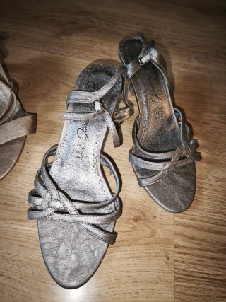 Lote 3 sandalias tacón vestir talla 39