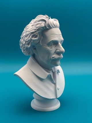 Busto Albert Einstein 3D - 18cm