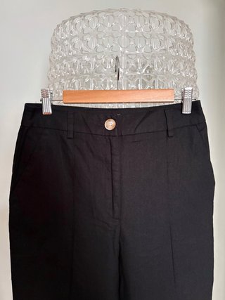 Pantaloni lino neri