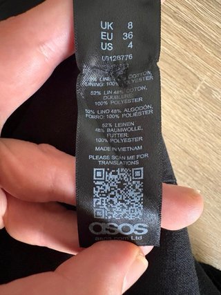 Pantaloni lino neri