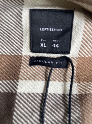 Camisa Lefties Cuadros Marrón Talla XL