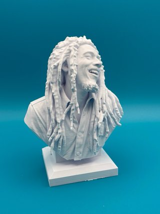 Busto Bob Marley 3D - 18cm