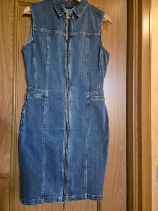 Vestido vaquero Salsa cremallera