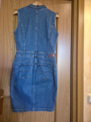 Vestido vaquero Salsa cremallera