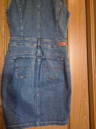 Vestido vaquero Salsa cremallera
