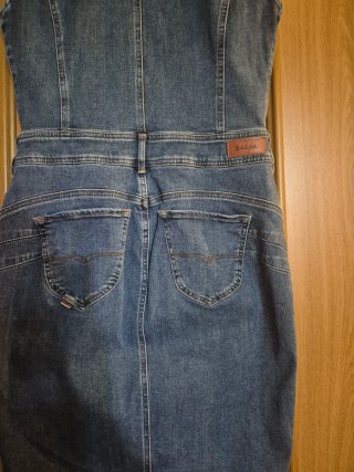 Vestido vaquero Salsa cremallera