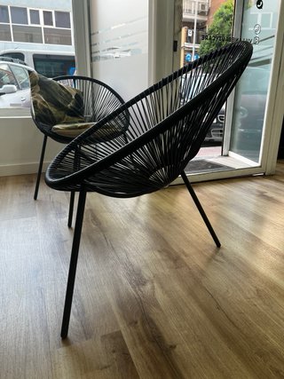 Sillas Acapulco Negras (2 unidades)