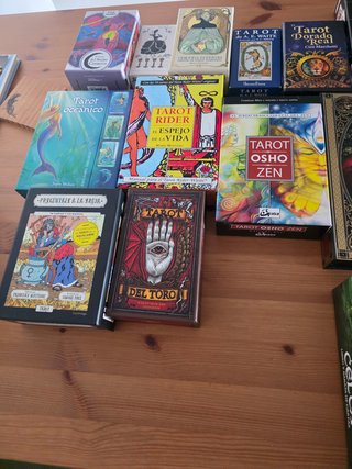 Lote de 7 mazos di Tarocchi