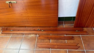 Puertas Madera Sapelly + Jambas + Marco