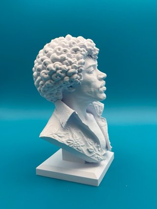 Busto Jimi Hendrix 3D 25cm