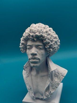 Busto Jimi Hendrix 3D 25cm