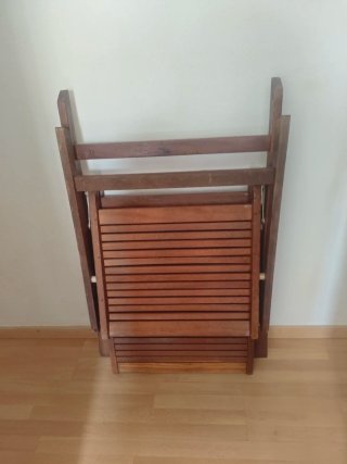 2 Tumbonas de madera teka con colchonetas