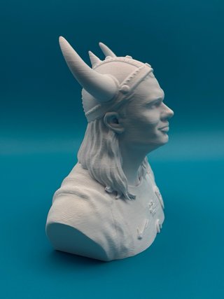 Busto Haaland 3D plastica 18cm