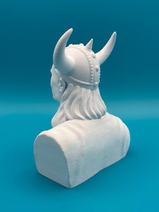 Busto Haaland 3D plastica 18cm