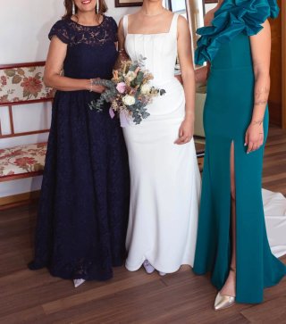 Vestido de fiesta azul marino