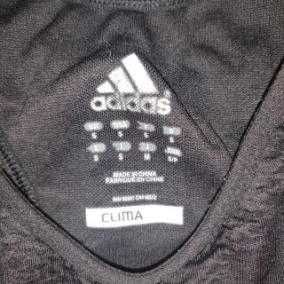 Top sportivo Adidas nero taglia S