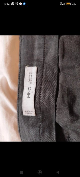 Pantalón chino hombre negro