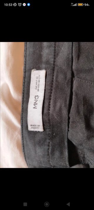 Pantalón chino hombre negro