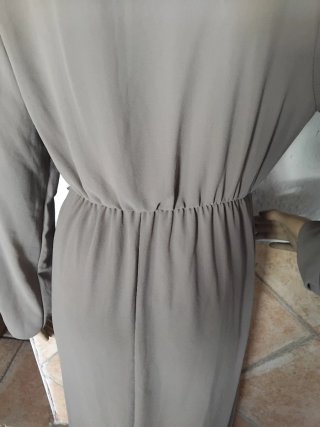 Vestido largo gris