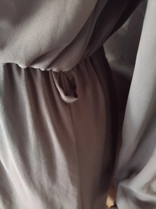 Vestido largo gris