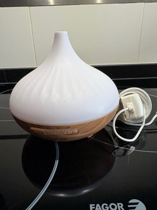 Humidificador Difusor Aromaterapia Blanco/Madera