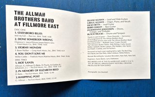The Allman Brothers Band - Live at Fillmore East C