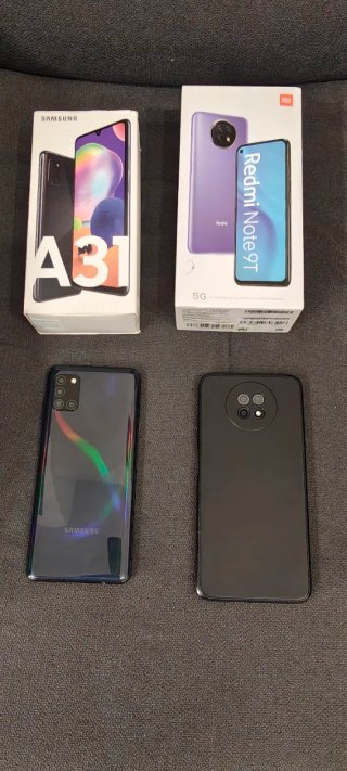 Lote Samsung Galaxy A31 Negro y xiaomi.
