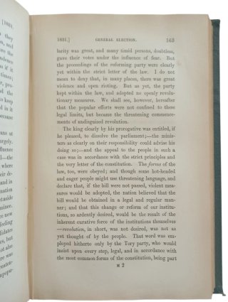 Libro antiguo 1852 History of the Whig Ministry