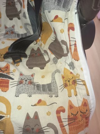 Saco para silla de paseo con estampado gatitos