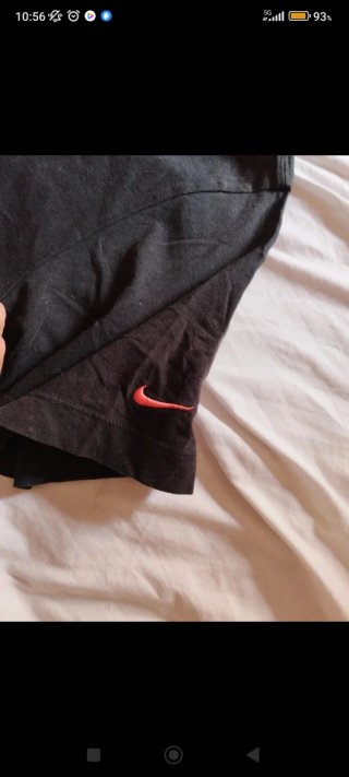 Camiseta Nike Hombre Negra Doble Swoosh